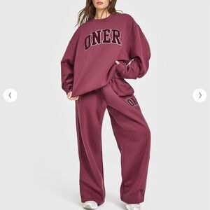 NWT Oner Active Foundations Oversized 25 Sweatshirt - Burnt Maroon